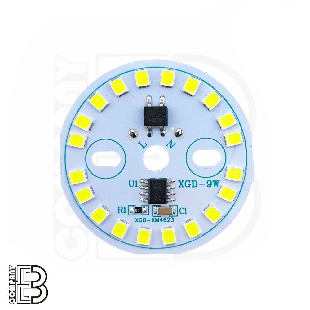 چیپ LED DOB سفیدمهتابی 9W-220V مدل 2835 برندXGD