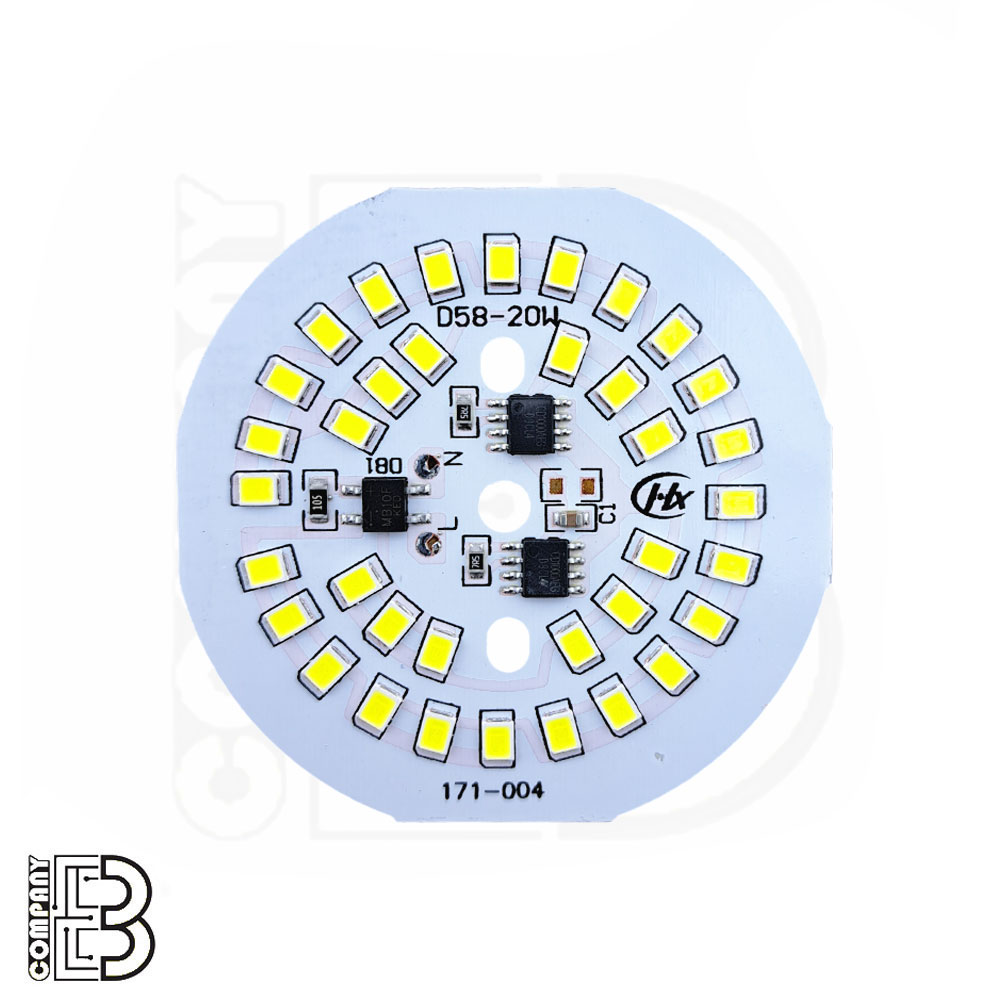 چیپ LED DOB سفیدمهتابی 20W-220V مدل 2835 گرد