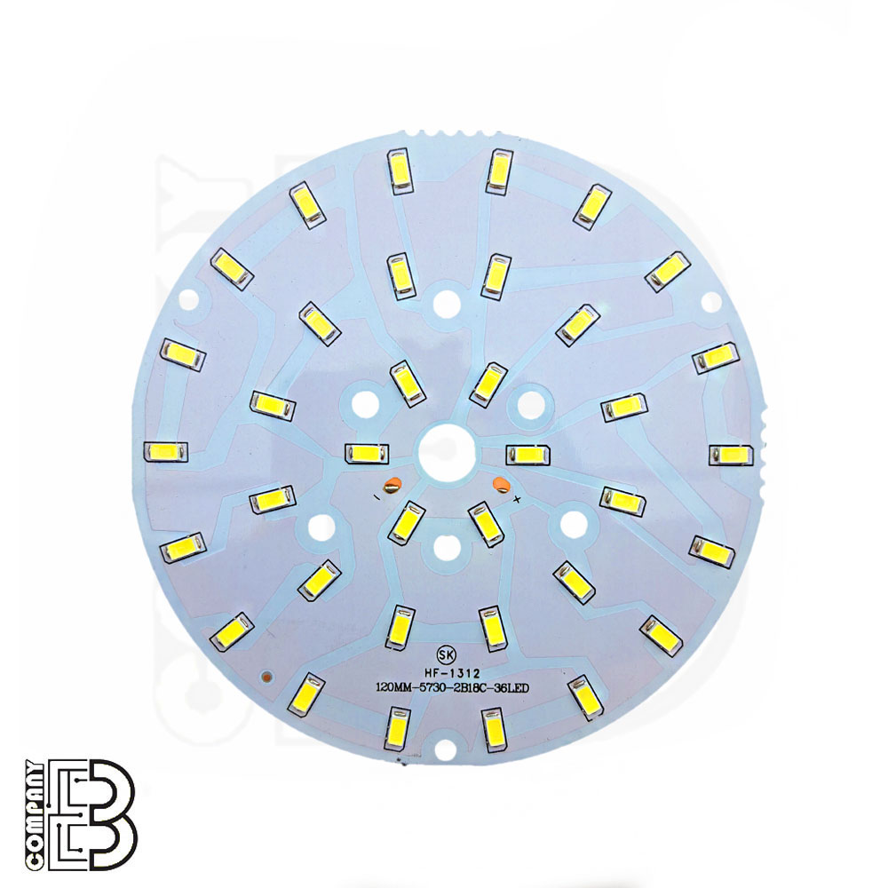 چیپ LED DOB سفیدمهتابی 18W درایوری مدل 5730 لوستری 36 چیپی