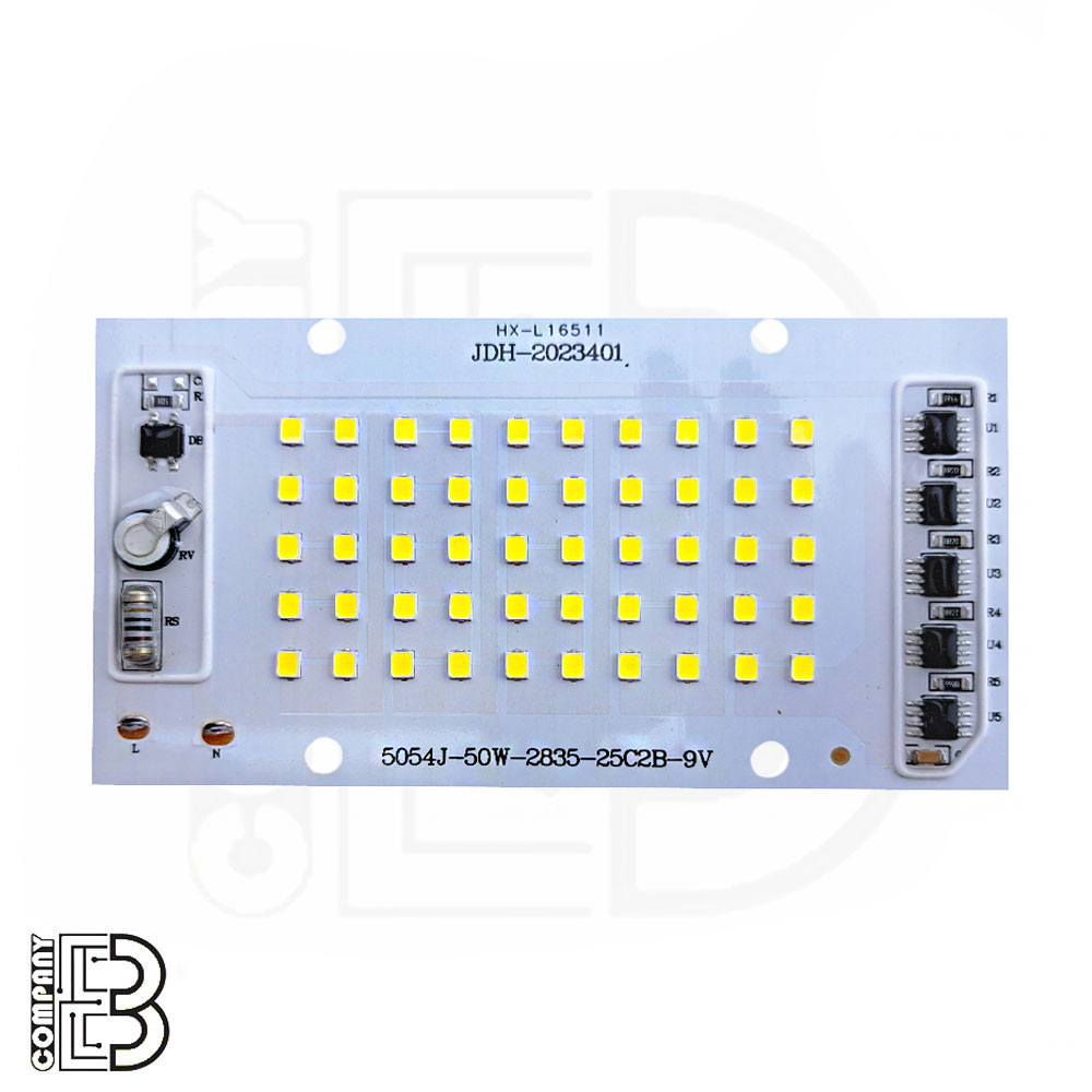 LED DOB سفید مهتابی 50W پرژکتوری ترموستادار مدل JDH 