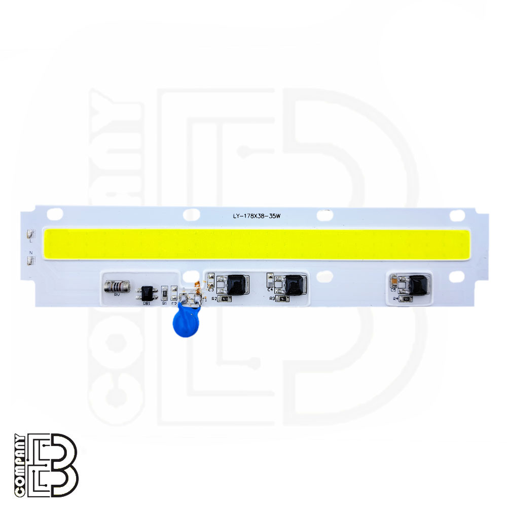 LED COB سفید مهتابی 35W-220V خطی پرژکتوری ترموستادار